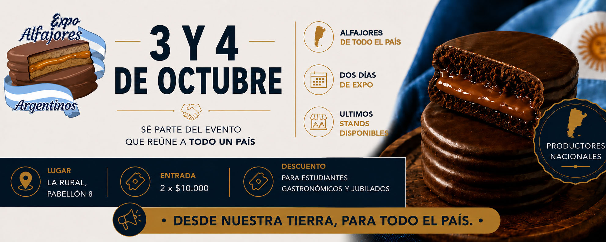 Convocatoria abierta para productores - Expo Alfajores Argentinos